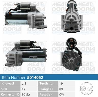 Meat & Doria 5014052 - Стартер vvparts.bg