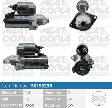 Meat & Doria 5015029R - Стартер vvparts.bg