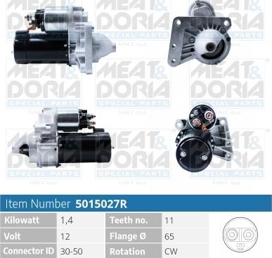 Meat & Doria 5015027R - Стартер vvparts.bg