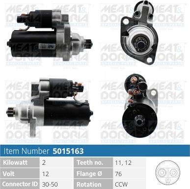 Meat & Doria 5015163 - Стартер vvparts.bg