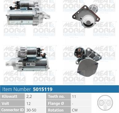 Meat & Doria 5015119 - Стартер vvparts.bg