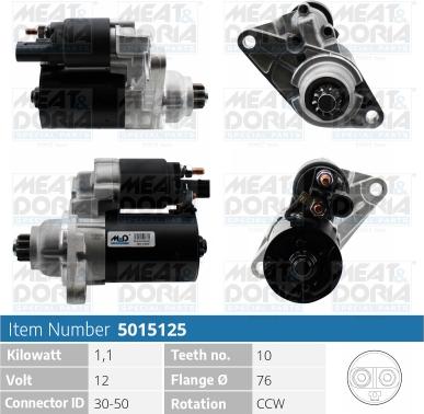 Meat & Doria 5015125 - Стартер vvparts.bg