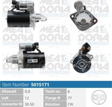 Meat & Doria 5015171 - Стартер vvparts.bg