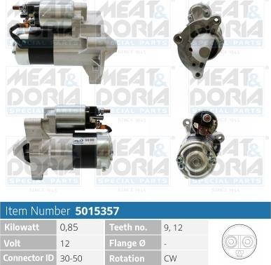 Meat & Doria 5015357 - Стартер vvparts.bg