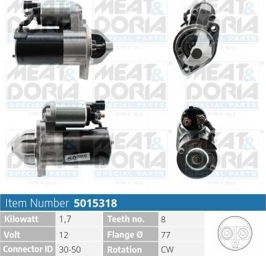 Meat & Doria 5015318 - Стартер vvparts.bg