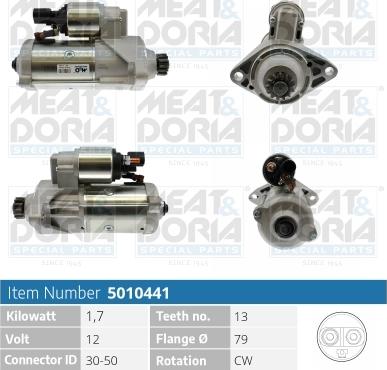 Meat & Doria 5010441 - Стартер vvparts.bg