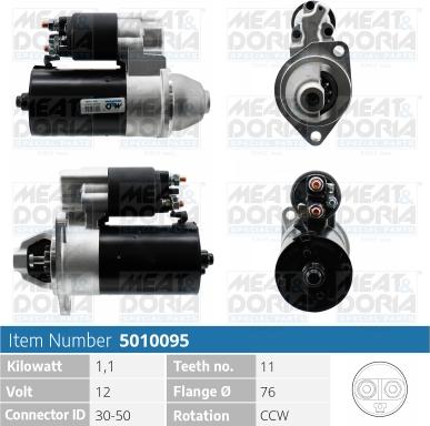 Meat & Doria 5010095 - Стартер vvparts.bg