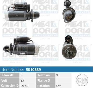 Meat & Doria 5010339 - Стартер vvparts.bg