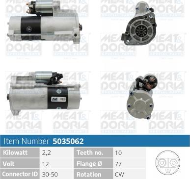 Meat & Doria 5035062 - Стартер vvparts.bg