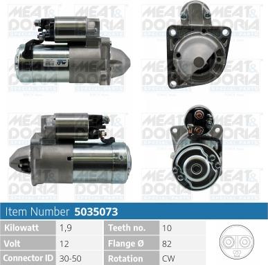 Meat & Doria 5035073 - Стартер vvparts.bg