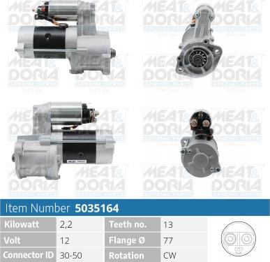 Meat & Doria 5035164 - Стартер vvparts.bg