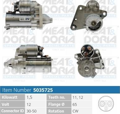 Meat & Doria 5035725 - Стартер vvparts.bg