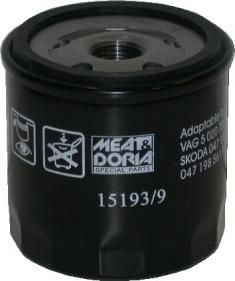 Meat & Doria 15193/9 - Маслен филтър vvparts.bg