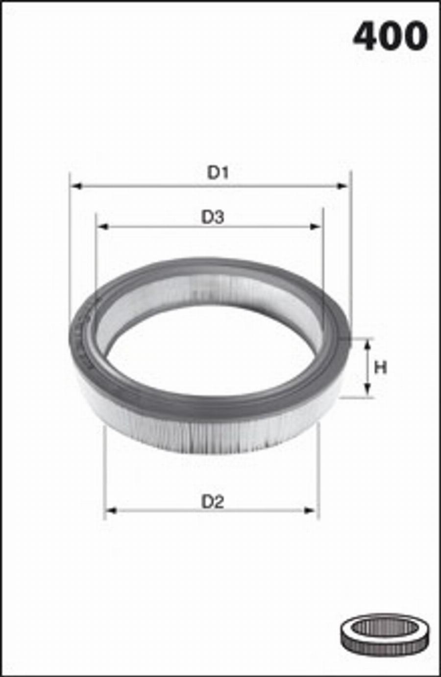 Mecafilter 229 - Въздушен филтър vvparts.bg