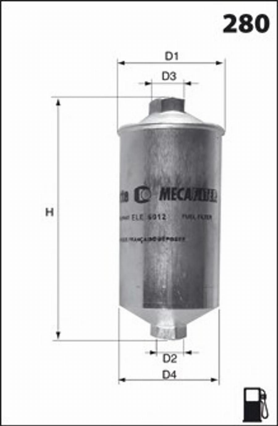 Mecafilter E14 - Горивен филтър vvparts.bg