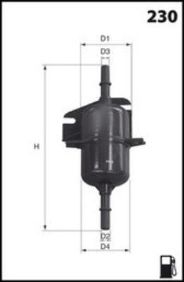 Mecafilter ELE6021 - Горивен филтър vvparts.bg