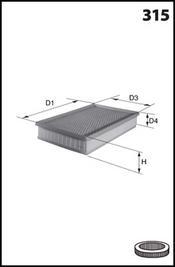 Mecafilter ELP9073 - Въздушен филтър vvparts.bg