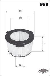 Mecafilter ELR7067 - Филтър купе (поленов филтър) vvparts.bg