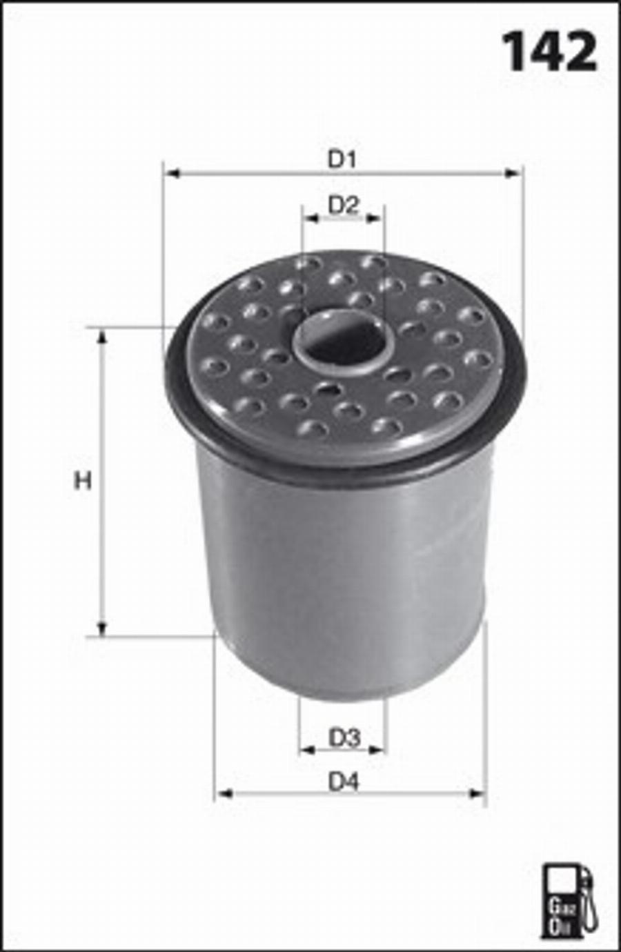 Mecafilter G43 - Горивен филтър vvparts.bg