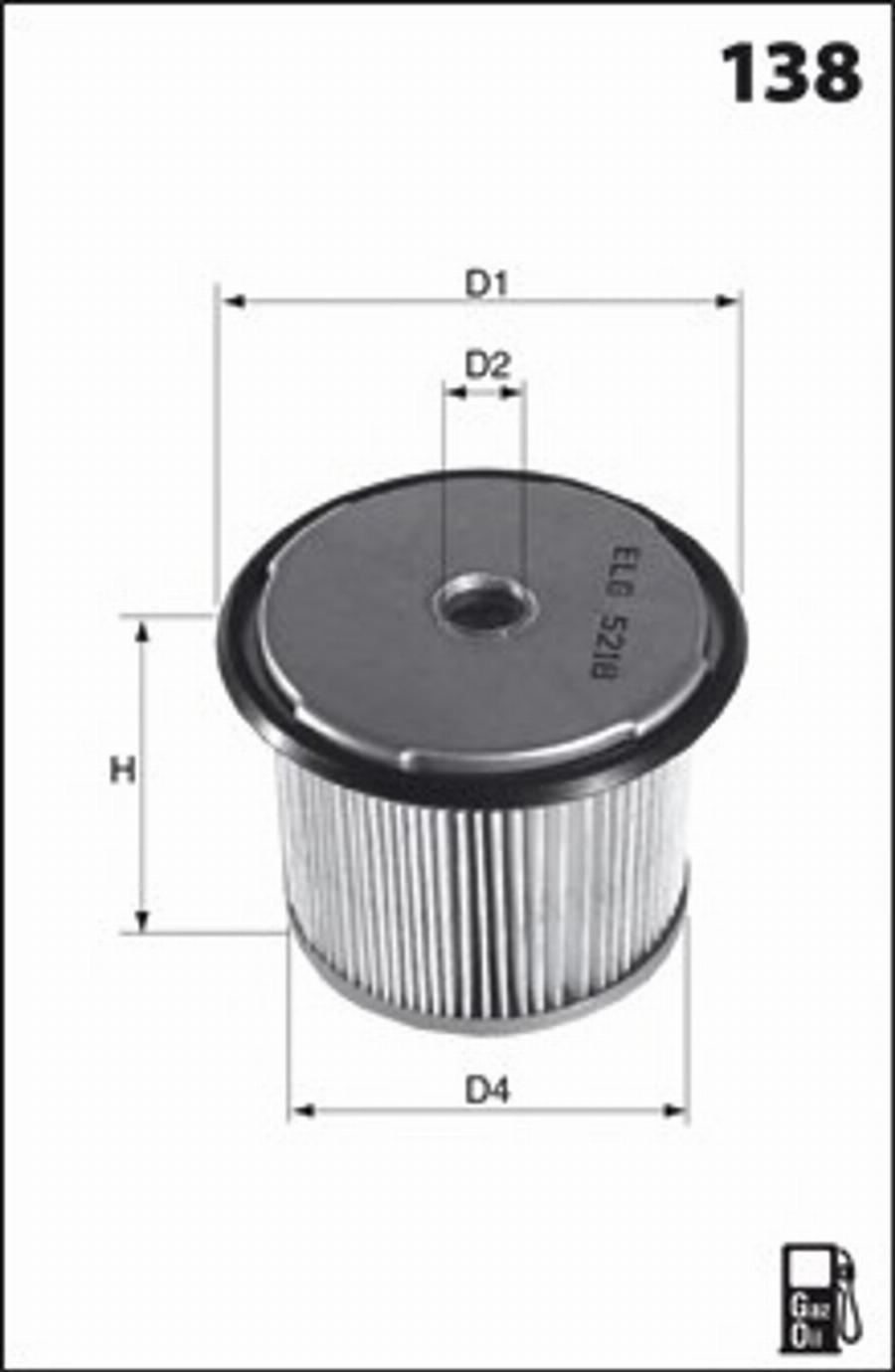 Mecafilter G01 - Горивен филтър vvparts.bg