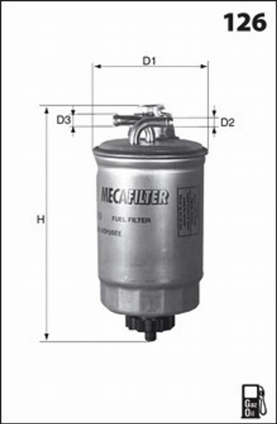 Mecafilter G19 - Горивен филтър vvparts.bg