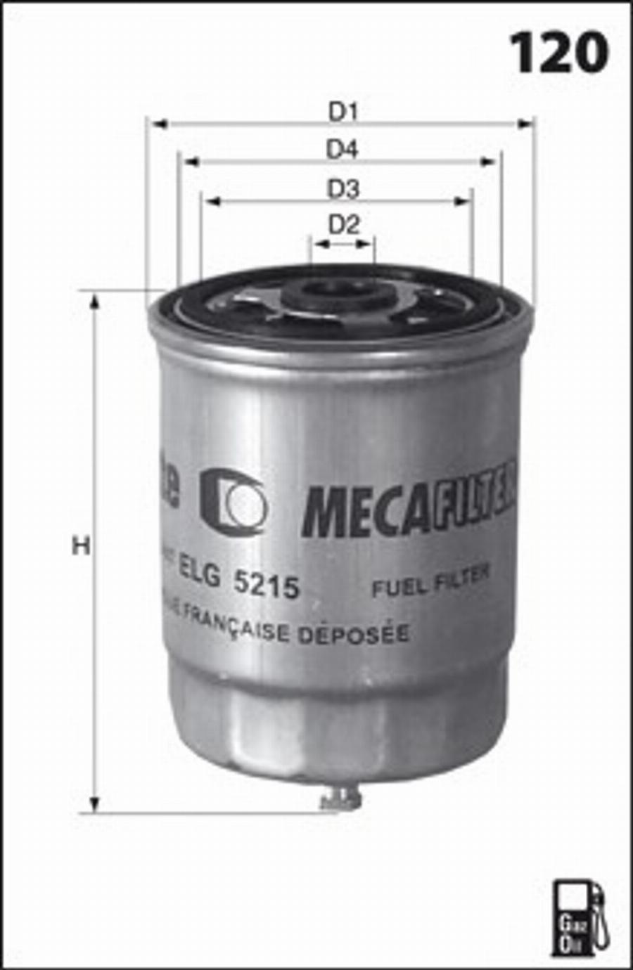 Mecafilter G74 - Горивен филтър vvparts.bg