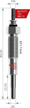 MEHA AUTOMOTIVE MH70171 - Подгревна свещ vvparts.bg