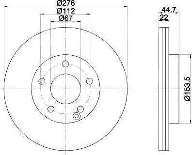 Mercedes-Benz 1694210812 - Спирачен диск vvparts.bg