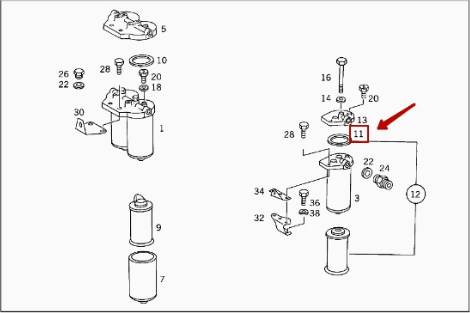 Mercedes-Benz A 000 477 35 80 - Уплътнение, горивен филтър vvparts.bg