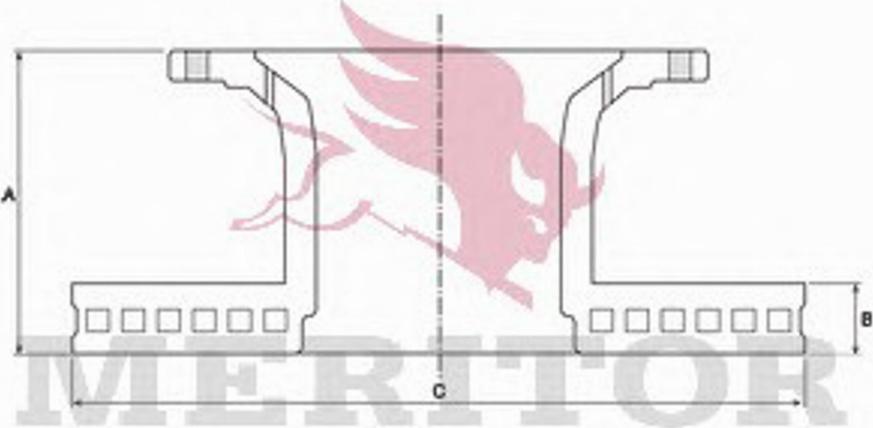 Meritor MBR5047 - Спирачен диск vvparts.bg