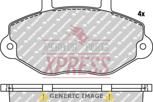 Meritor MDP701 - Комплект спирачно феродо, дискови спирачки vvparts.bg