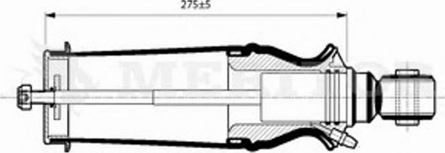 Meritor MLF5109 - Демпер (успокоител), окачване на шофьорската кабина vvparts.bg