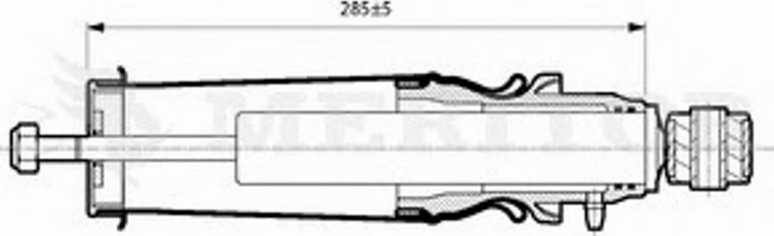 Meritor MLF5101 - Демпер (успокоител), окачване на шофьорската кабина vvparts.bg