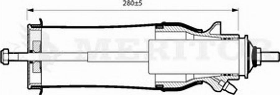 Meritor MLF5102 - Демпер (успокоител), окачване на шофьорската кабина vvparts.bg