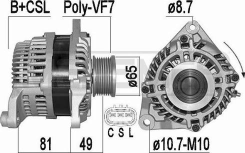 Messmer 209519A - Генератор vvparts.bg