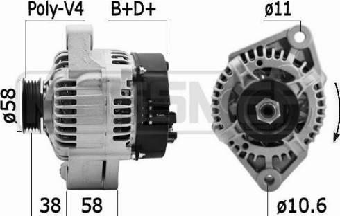 Messmer 209608A - Генератор vvparts.bg