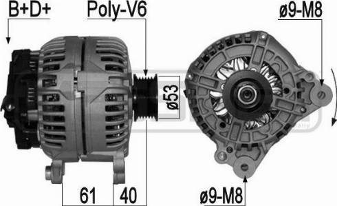 Messmer 209069 - Генератор vvparts.bg