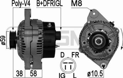 Messmer 209076A - Генератор vvparts.bg