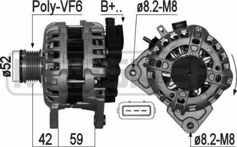 Messmer 209263 - Генератор vvparts.bg