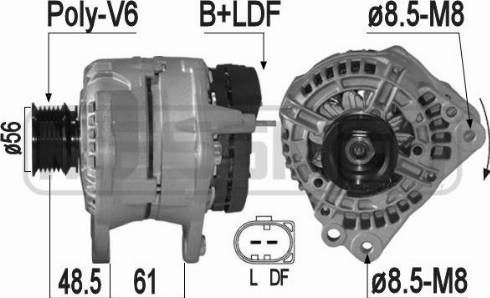 Messmer 209215A - Генератор vvparts.bg