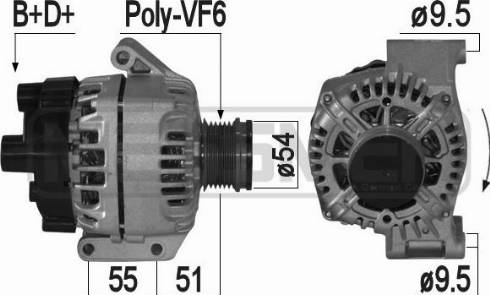 Messmer 209225A - Генератор vvparts.bg