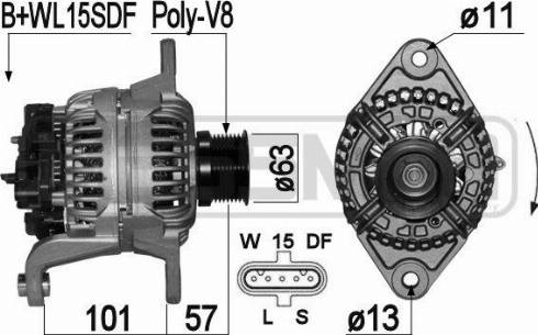 Messmer 210966A - Генератор vvparts.bg