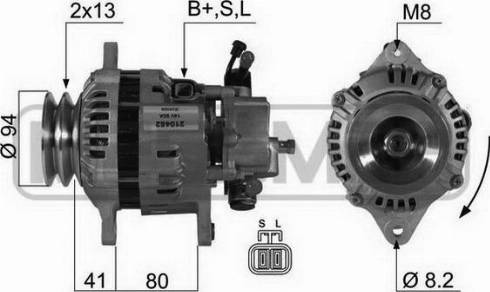 Messmer 210452A - Генератор vvparts.bg