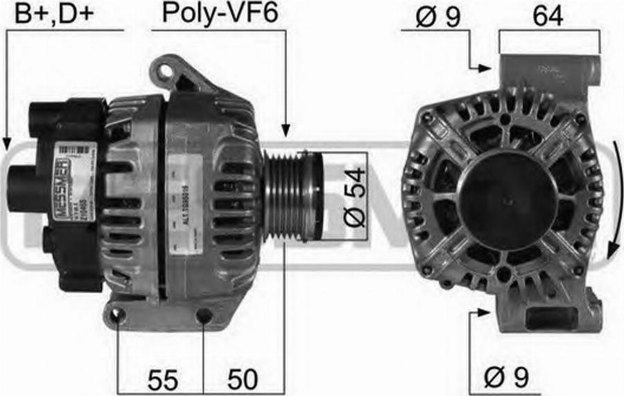 Messmer 210466 - Генератор vvparts.bg