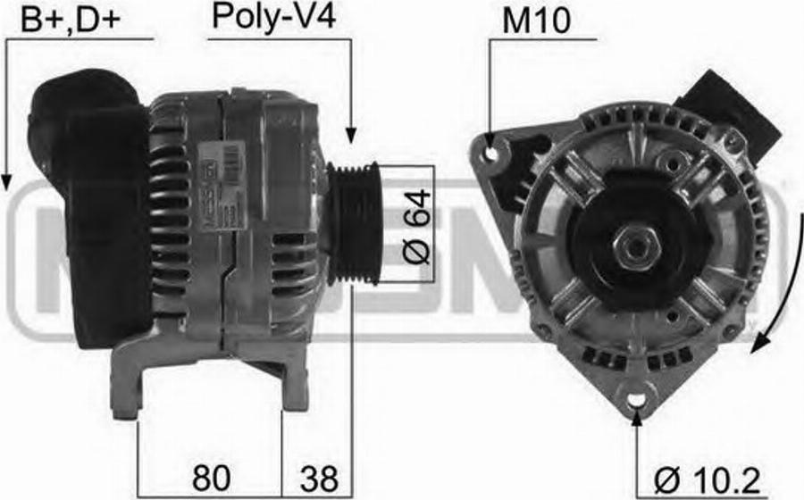 Messmer 210484 - Генератор vvparts.bg