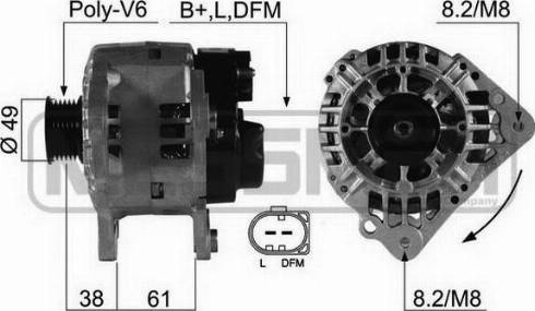 Messmer 210482A - Генератор vvparts.bg