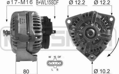 Messmer 210593A - Генератор vvparts.bg