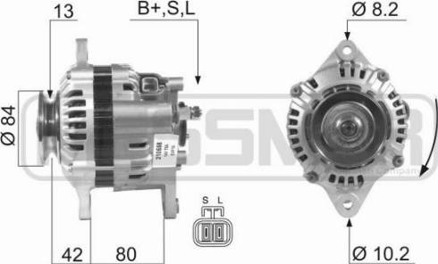 Messmer 210558A - Генератор vvparts.bg