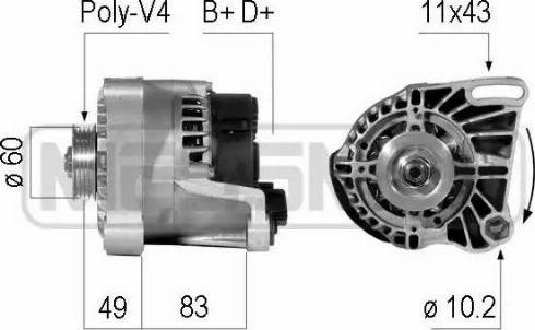 Messmer 210086 - Генератор vvparts.bg