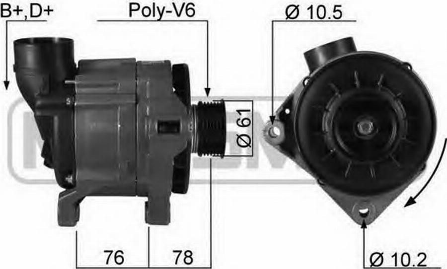 Messmer 210144 - Генератор vvparts.bg